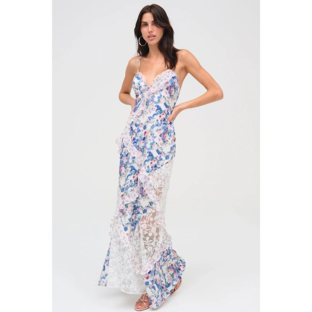 NWT Josalyn Maxi Dress in Blue